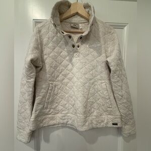 EUC Steamboat Cream Quilted Pullover - Size S